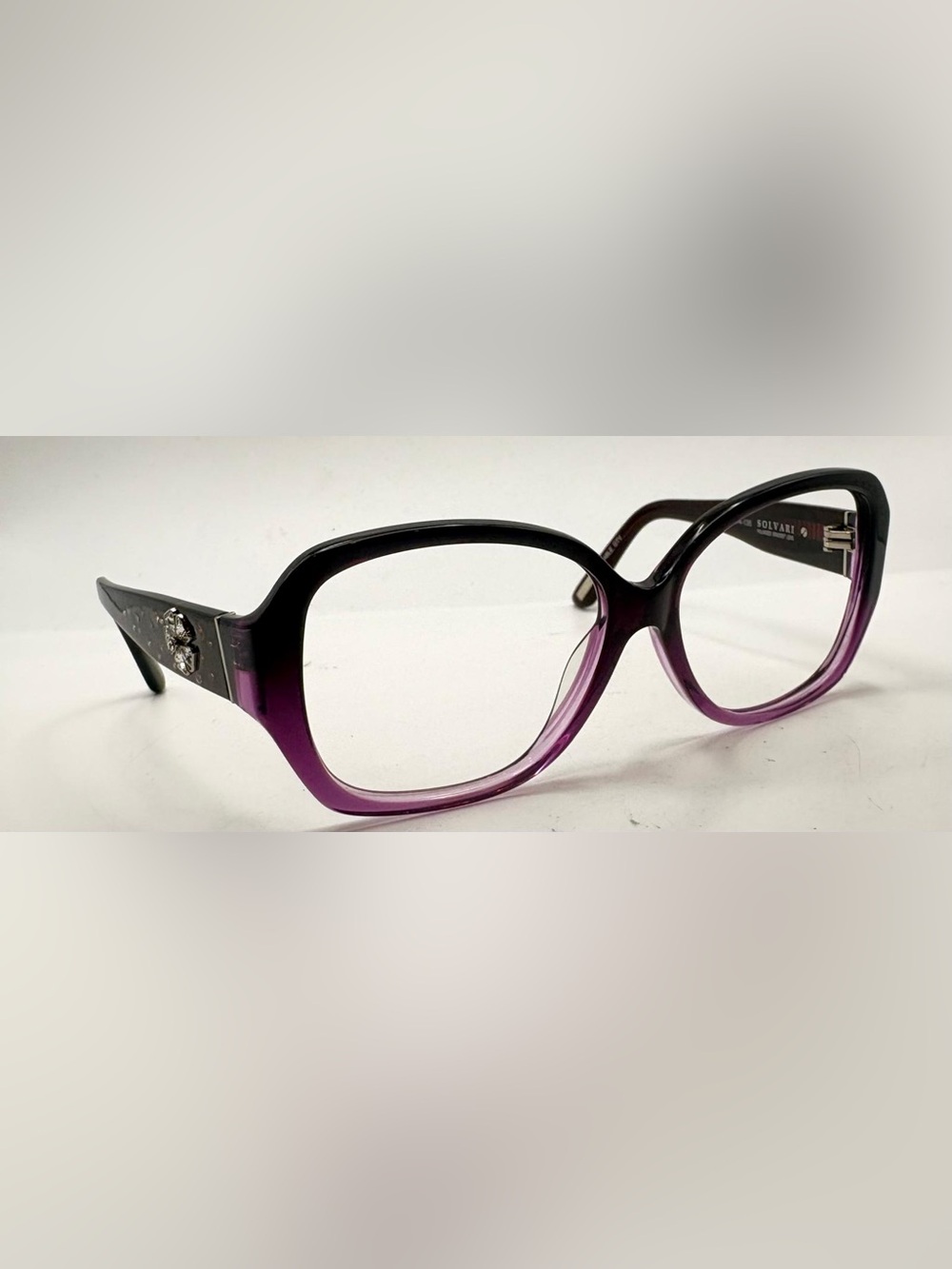 Solvari Bonita 1 Purple Oval Sunglasses Frames Only